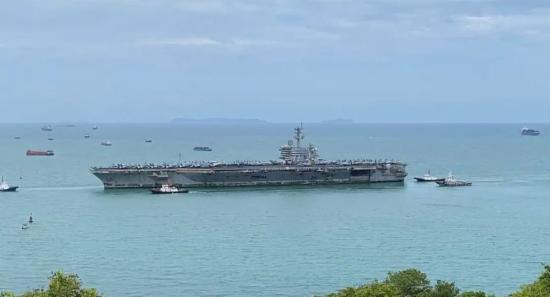 USS Abraham Lincoln Arrives At Thai Port After Gru